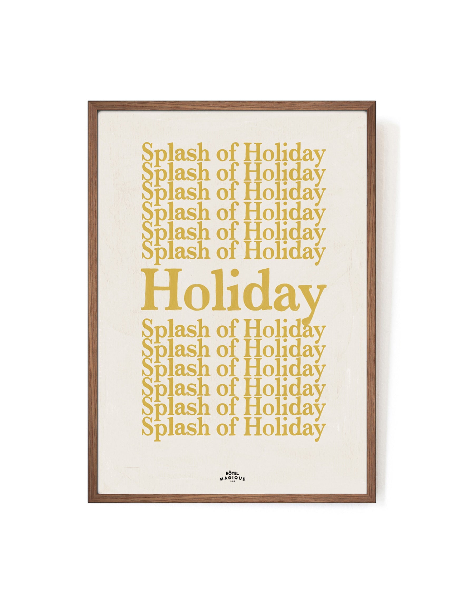 A Splash of Holiday art print-Art Print-A3-Mahogany-Hôtel Magique