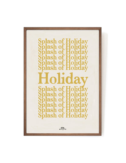 A Splash of Holiday art print-Art Print-A3-Mahogany-Hôtel Magique