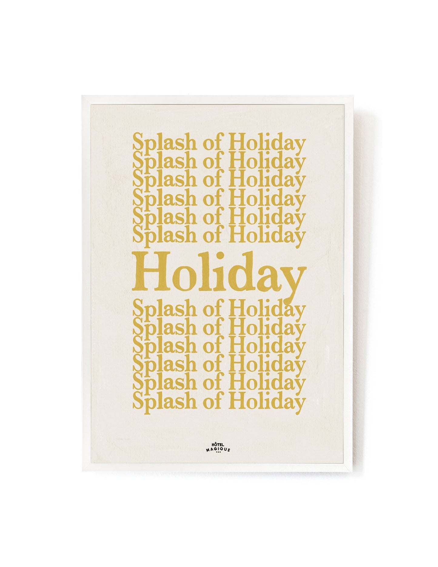 A Splash of Holiday art print-Art Print-A3-White-Hôtel Magique
