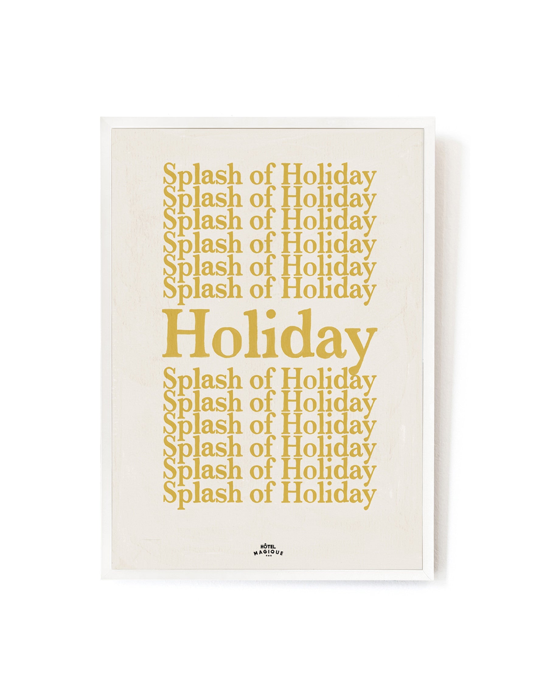A Splash of Holiday art print-Art Print-A3-White-Hôtel Magique
