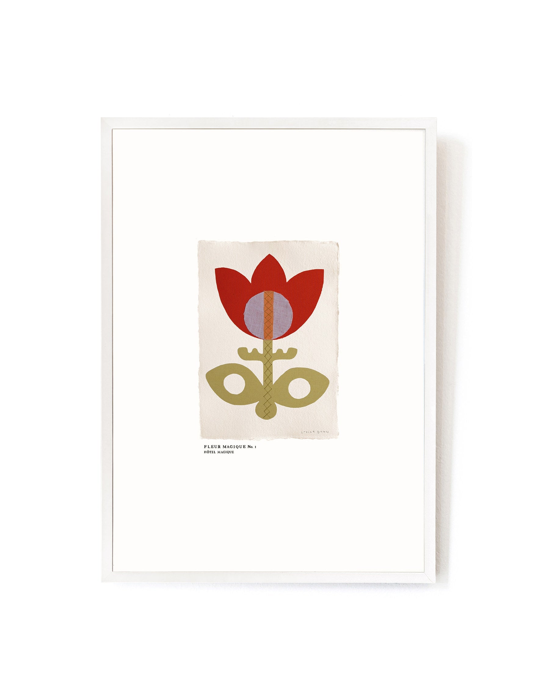 Fleur Magique No.1 by Louisa Dunn-Art Print-A3-White-Hôtel Magique