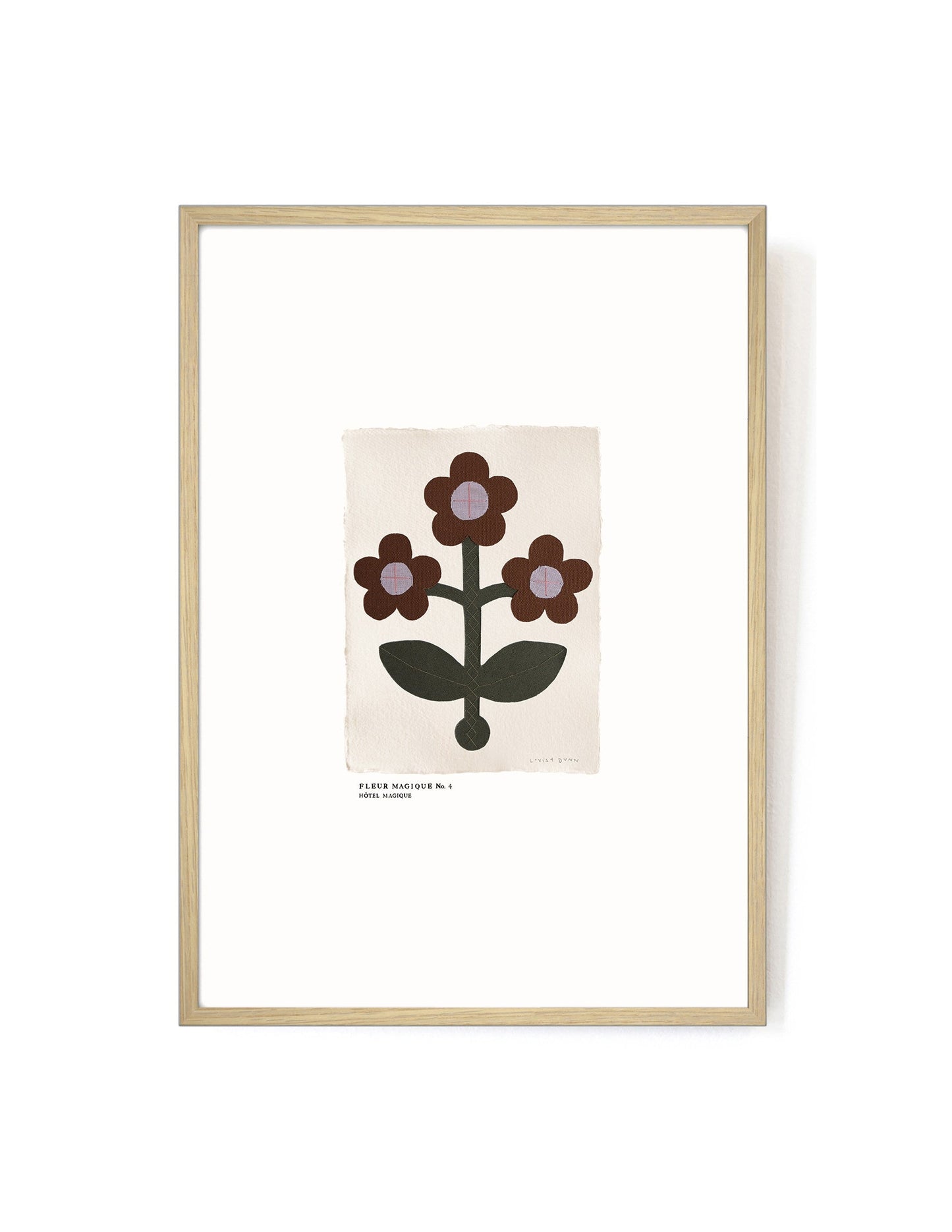 Fleur Magique No.4 by Louisa Dunn-Art Print-A3-Oak-Hôtel Magique