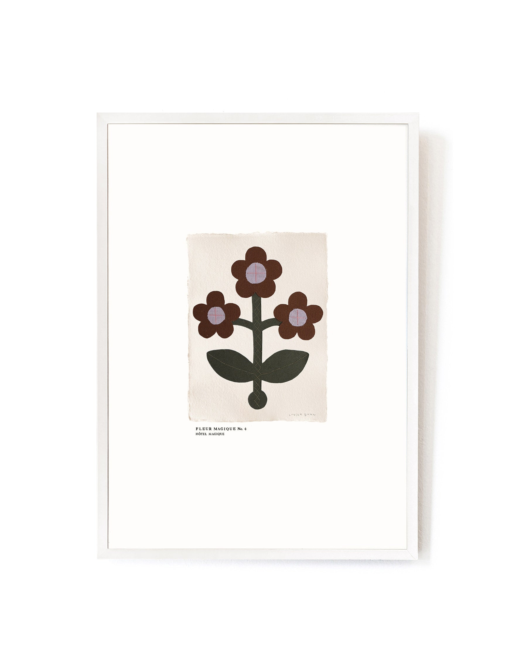 Fleur Magique No.4 by Louisa Dunn-Art Print-A3-White-Hôtel Magique
