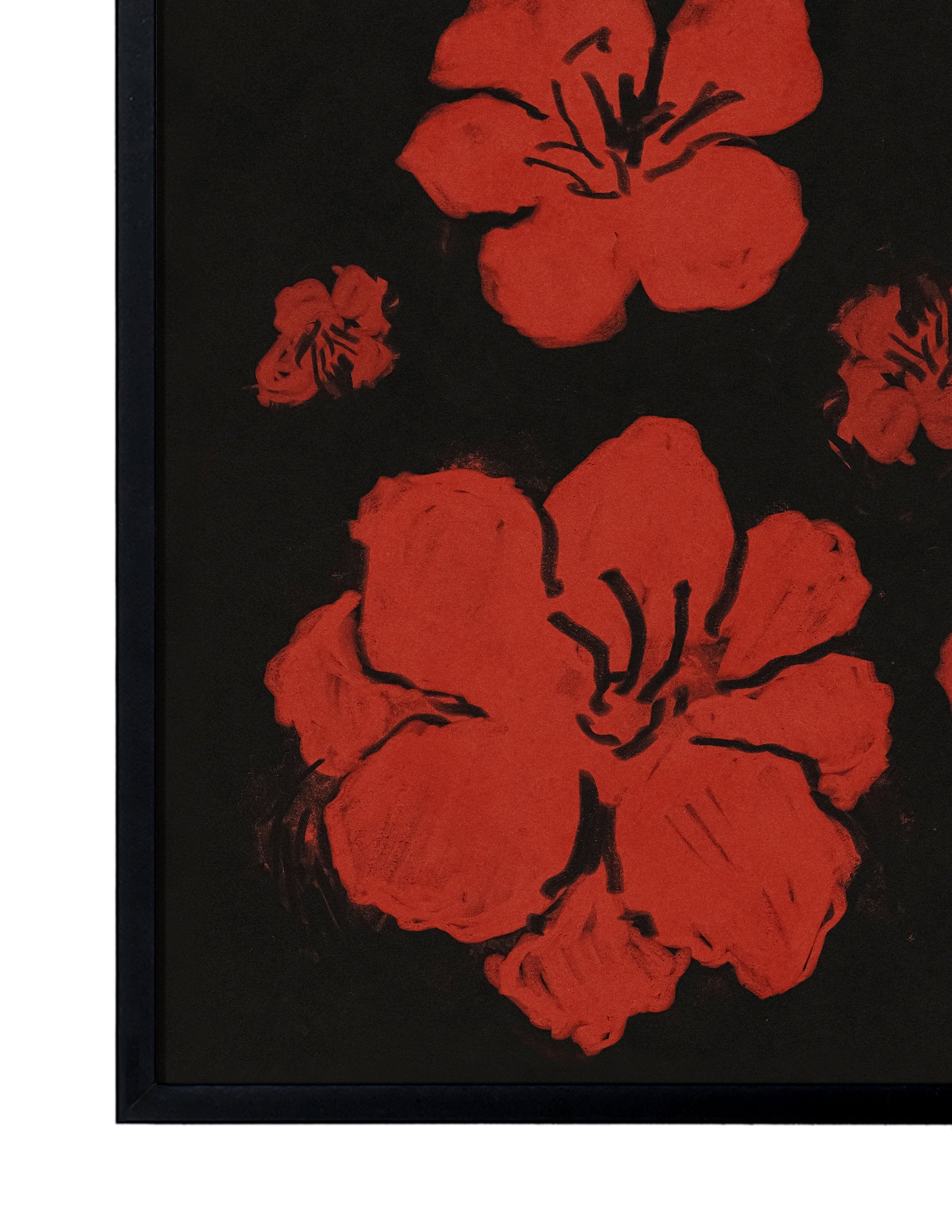 Fleurs de Cactus la Nuit by Irina Jida-Art Print-A3-Unframed-Hôtel Magique