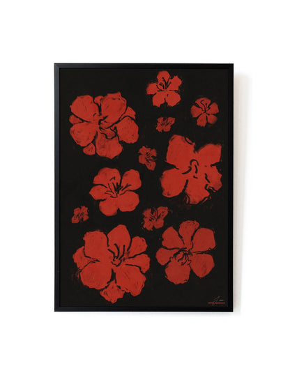 Fleurs de Cactus la Nuit by Irina Jida-Art Print-A3-Unframed-Hôtel Magique