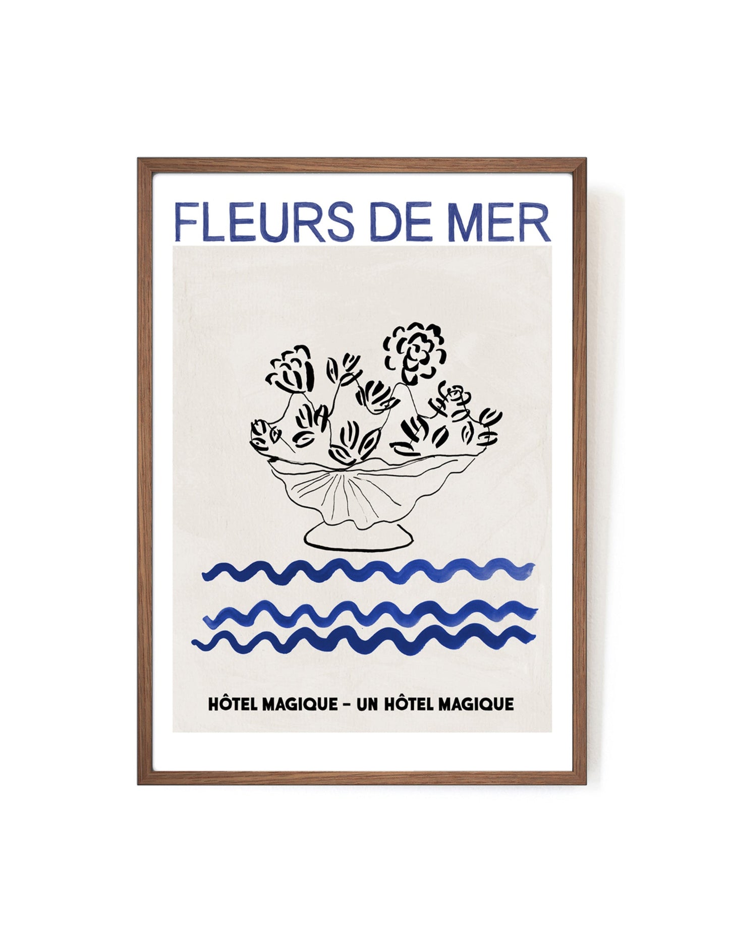 Fleurs de Mer art print-Art Print-A3-Mahogany-Hôtel Magique