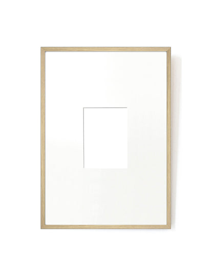 Frame + Passe-partout-A3 oak frame with passe-partout-Hôtel Magique