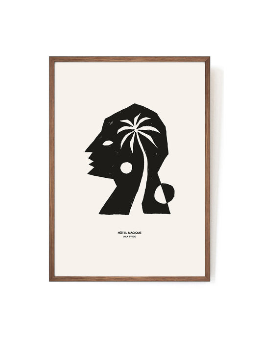 Island Dreaming by Ugla Studio-Art Print-A3-Mahogany-Hôtel Magique