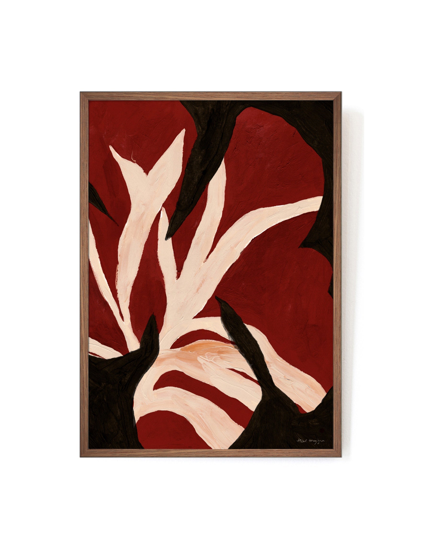 La Fleur Tropicale art print-Art Print-A3-Mahogany-Hôtel Magique