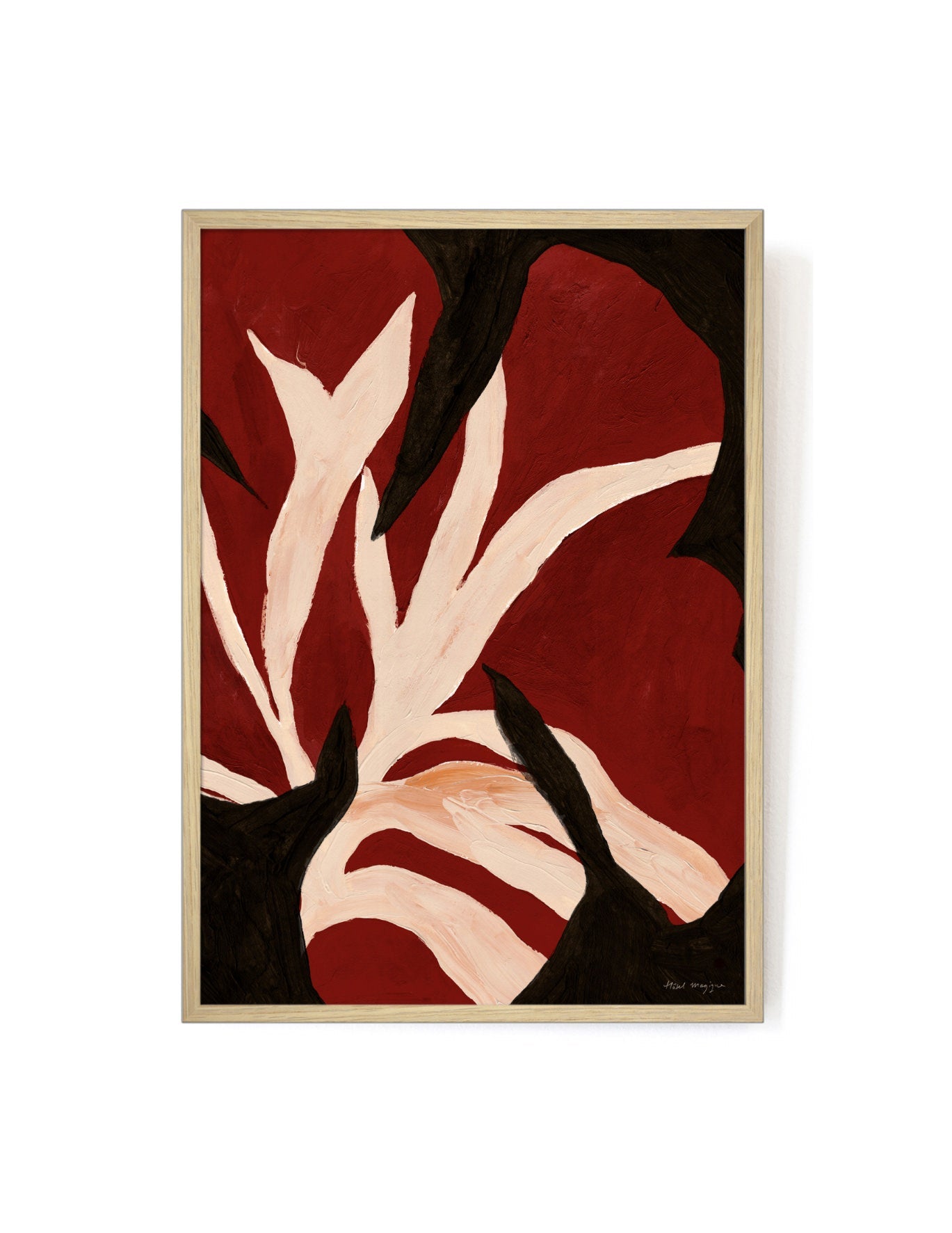 La Fleur Tropicale art print-Art Print-A3-Oak-Hôtel Magique