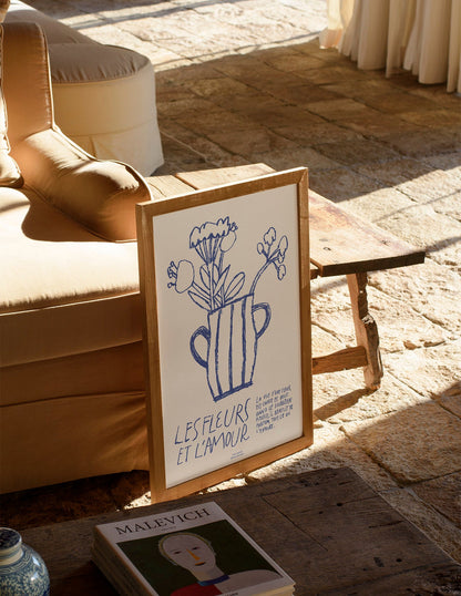 Les Fleurs et L'Amour by Yana Boyko-Art Print-A3-Unframed-Hôtel Magique