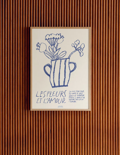 Les Fleurs et L'Amour by Yana Boyko-Art Print-A3-Unframed-Hôtel Magique