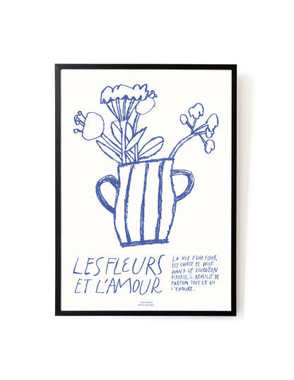 Les Fleurs et L'Amour by Yana Boyko-Art Print-A3-Unframed-Hôtel Magique