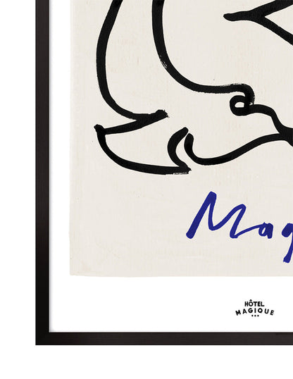 Love Peace and Magique art print-Art Print-A3-Unframed-Hôtel Magique