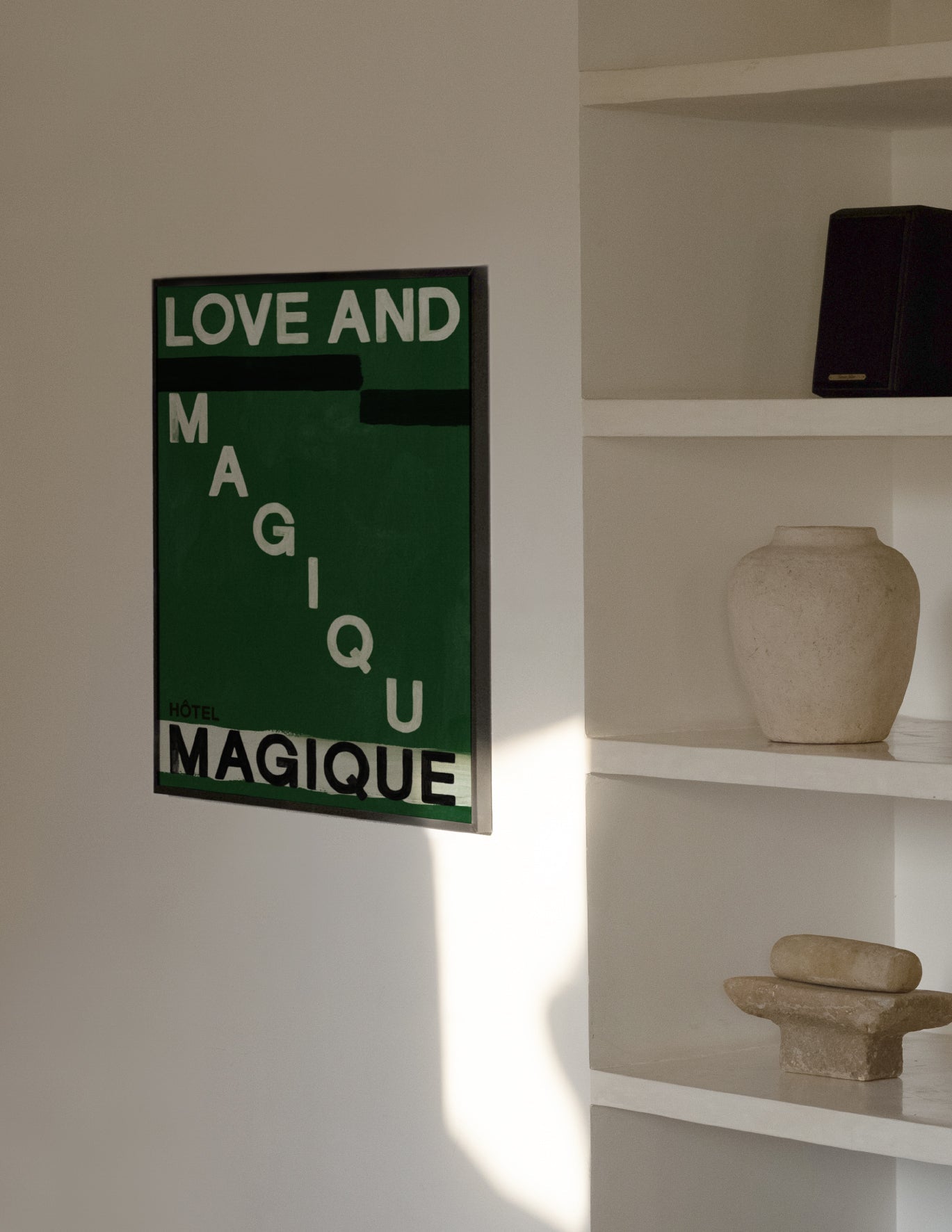 Love and Magique Green Art Print – Archive Sale Edition-Art Print-A3-Hôtel Magique