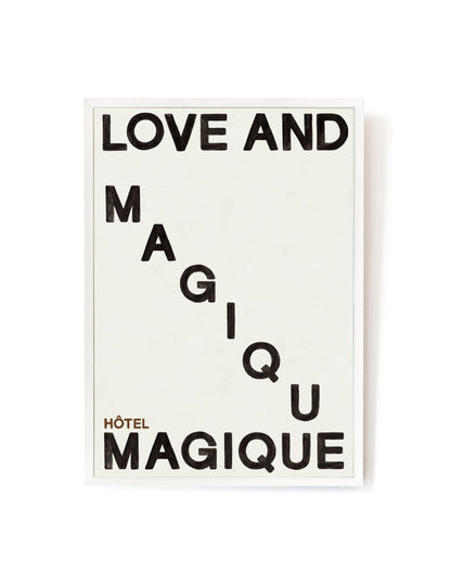 Love and Magique art print-Art Print-A3-White-Hôtel Magique