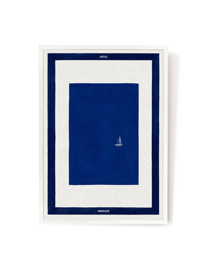 Magique Blue art print-Art Print-A3-White-Hôtel Magique