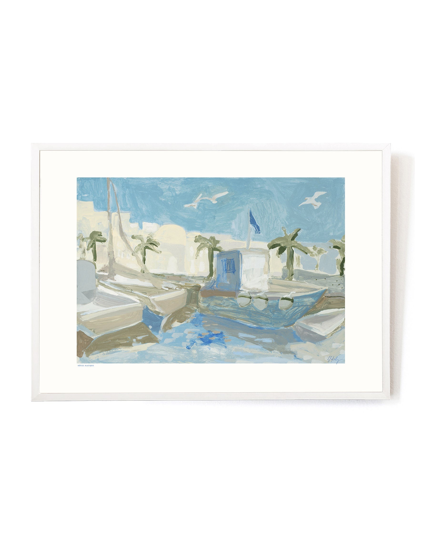Morning Walk by Blakely Made-Art Print-A3-White-Hôtel Magique