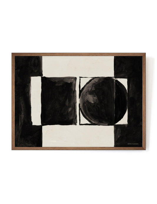 Opposites Attract art print-Art Print-A3-Mahogany-Hôtel Magique