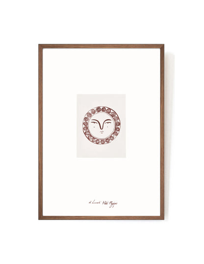 Piatto Solare by Di Lunedi-Art Print-A3-Mahogany-Hôtel Magique