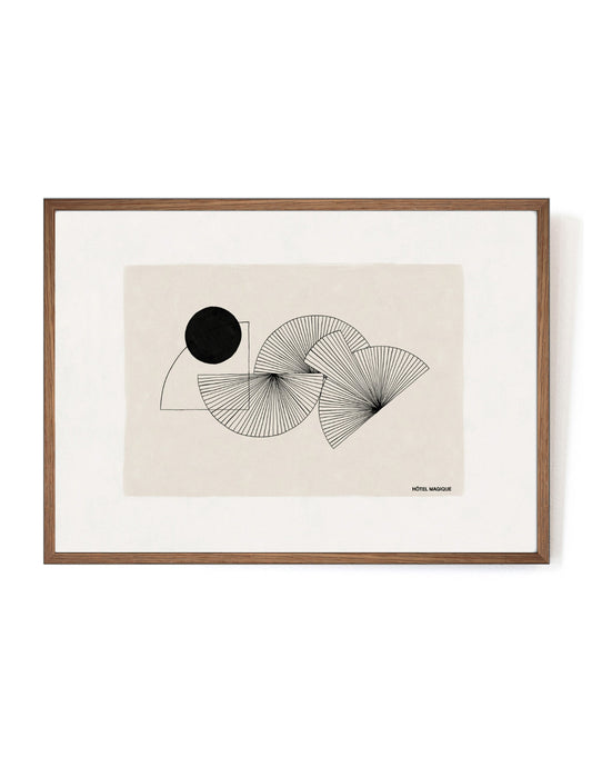 Rayons de Soleil art print-Art Print-A3-Mahogany-Hôtel Magique