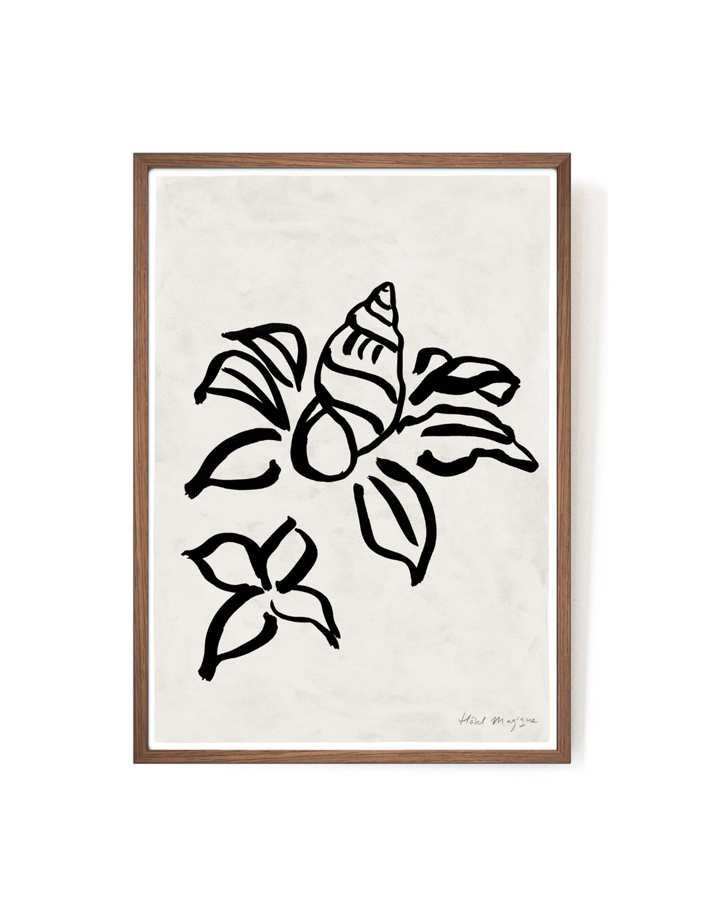 Shell Flower art print-Art Print-A3-Mahogany-Hôtel Magique