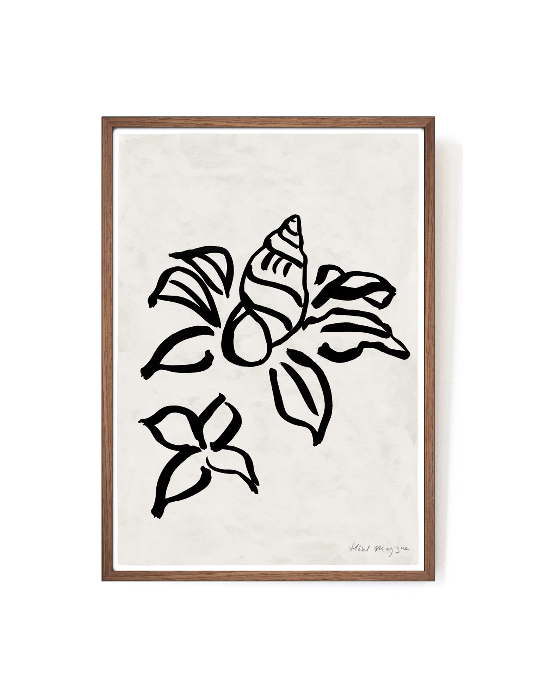 Shell Flower art print-Art Print-A3-Mahogany-Hôtel Magique