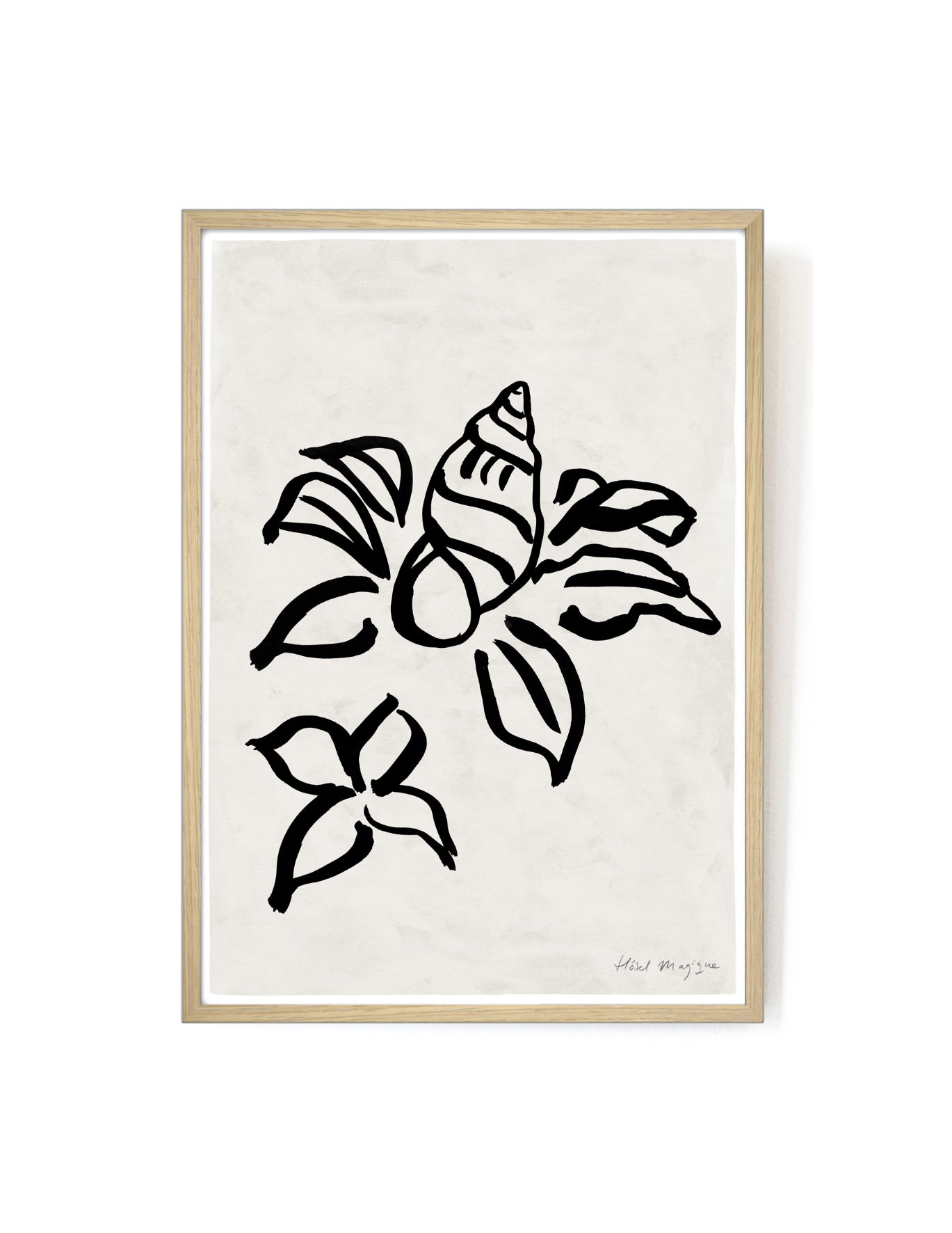 Shell Flower art print-Art Print-A3-Oak-Hôtel Magique
