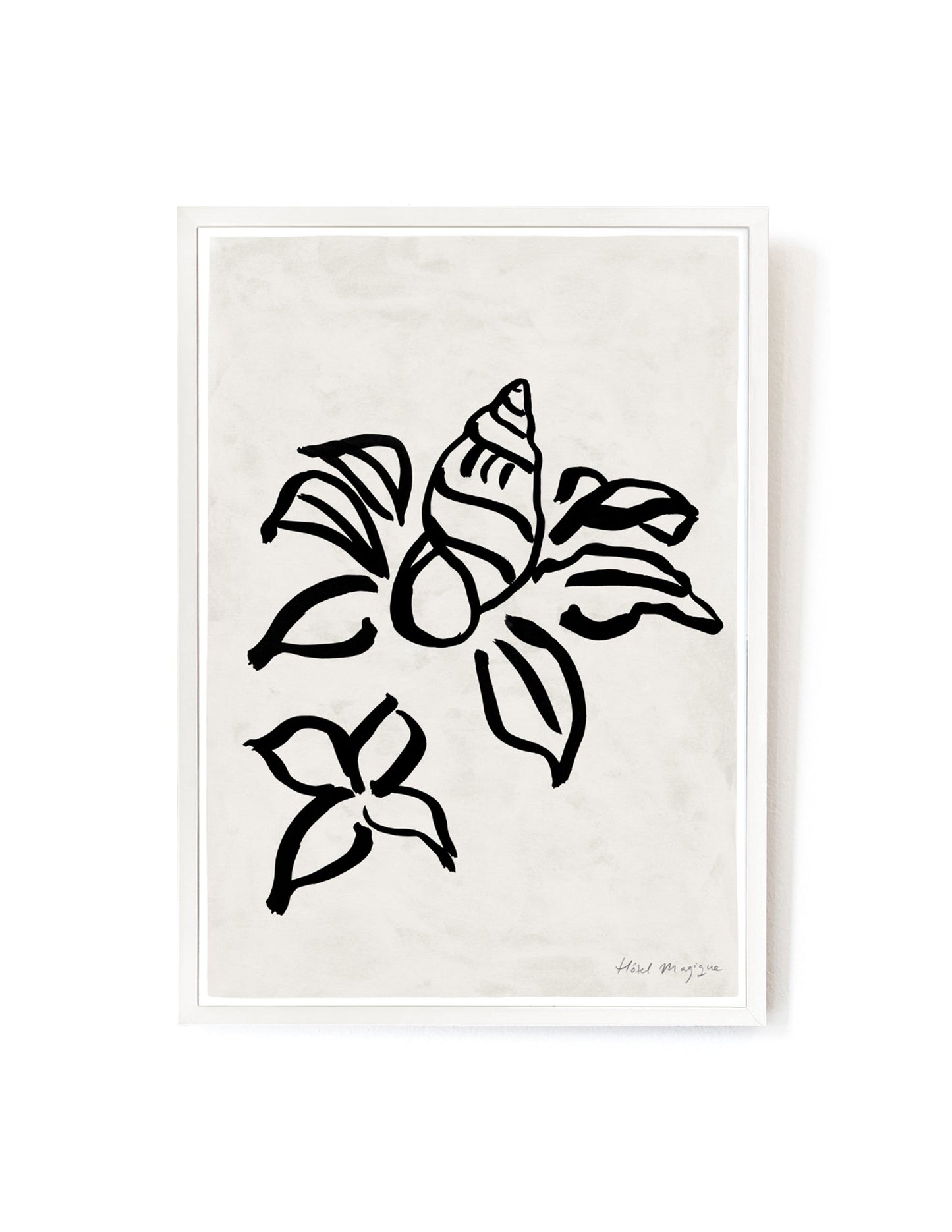 Shell Flower art print-Art Print-A3-White-Hôtel Magique