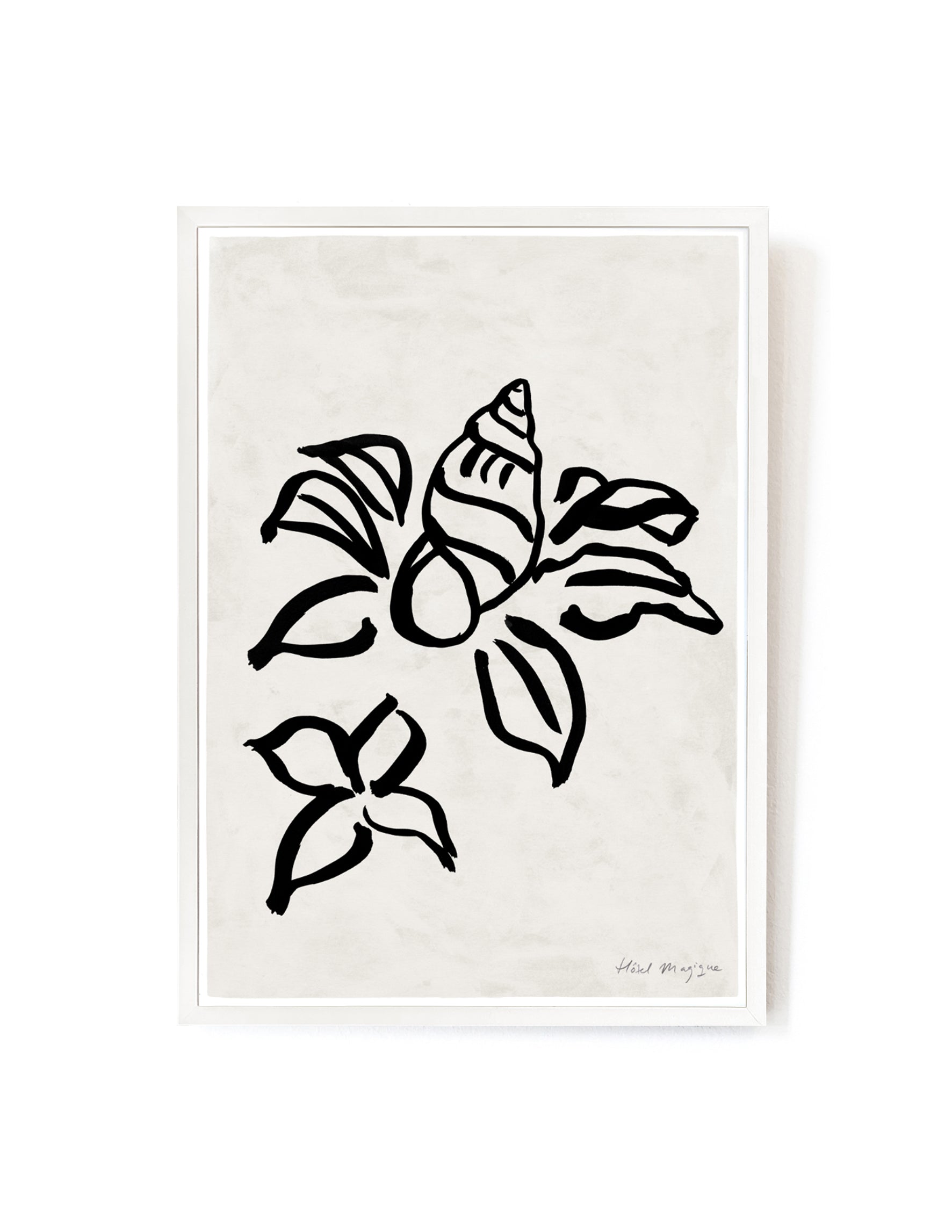 Shell Flower art print-Art Print-A3-White-Hôtel Magique