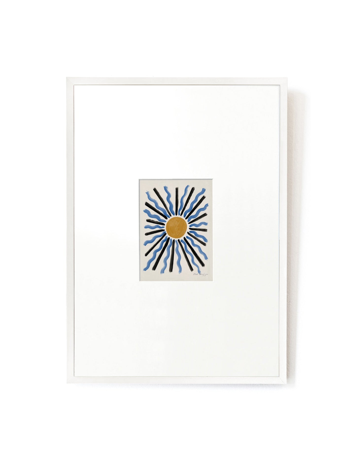 Sunrise card artwork framed-FRAME WHITE-Hôtel Magique
