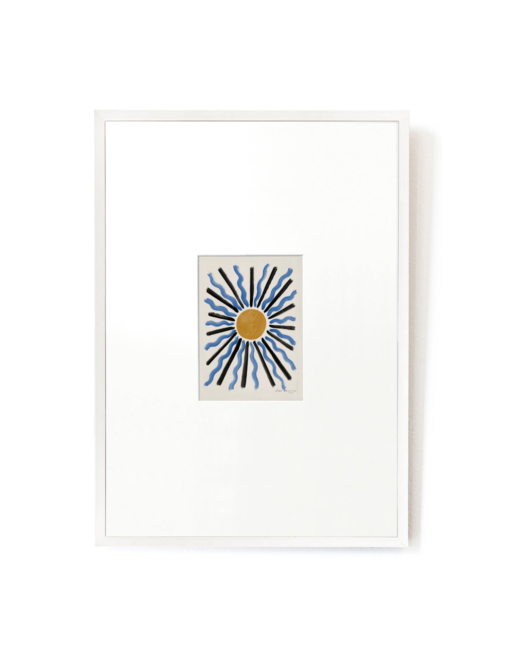 Sunrise card artwork framed-FRAME WHITE-Hôtel Magique