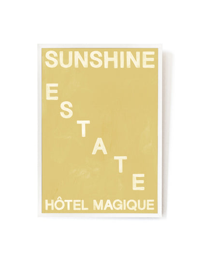 Sunshine Estate art print-Art Print-A3-White-Hôtel Magique