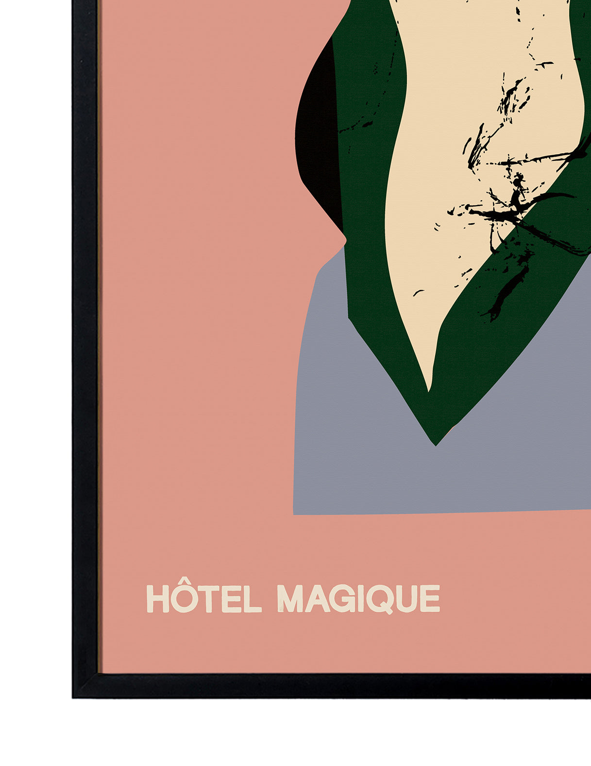 Vase by Lucrecia Rey Caro-Art Print-A3-Black-Hôtel Magique