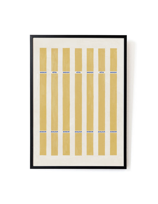 Magique Stripe Art Print – Archive Sale Edition-Art Print-Hôtel Magique