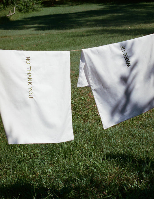 Wake Up - No Thank You Pillowcase Set