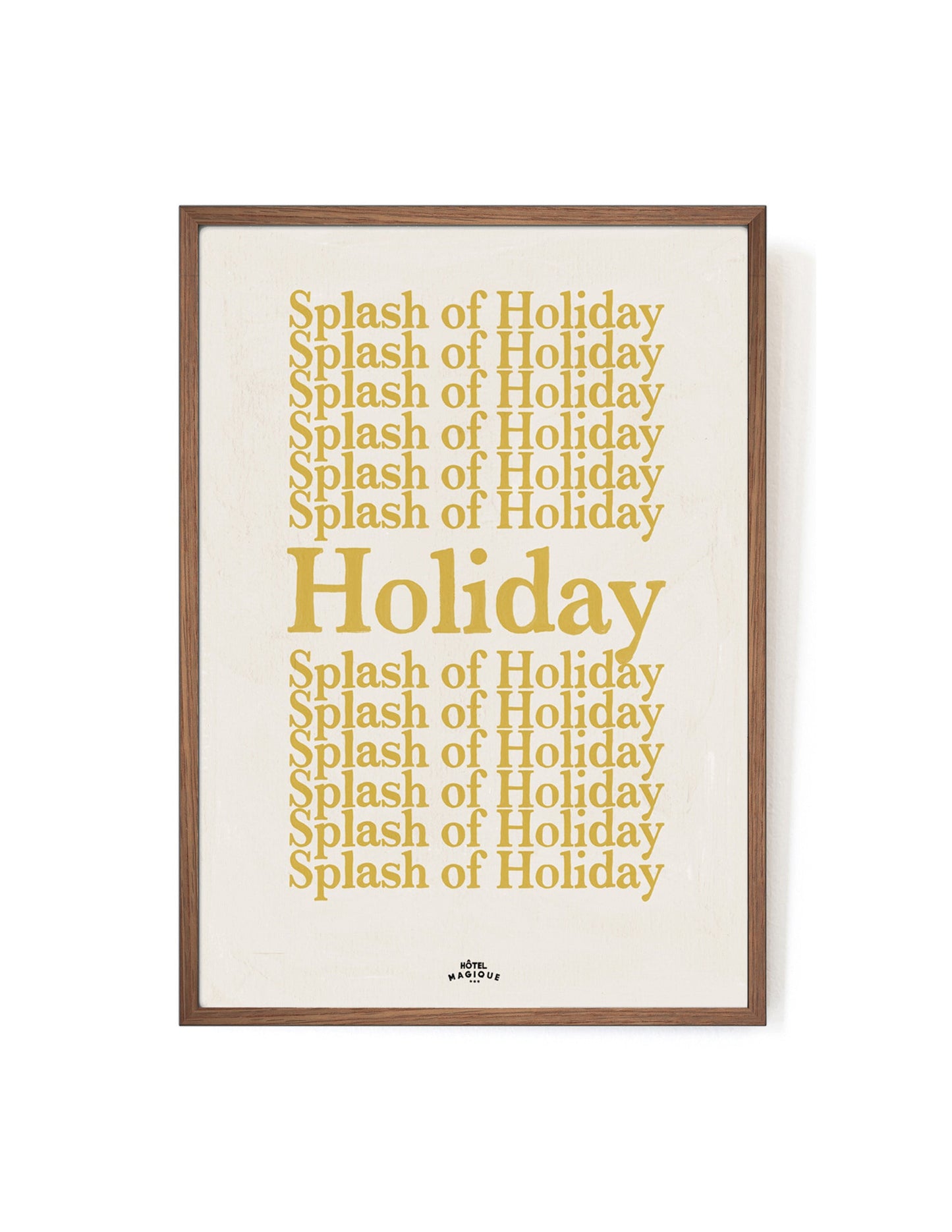 A Splash of Holiday art print-Art Print-A3-Mahogany-Hôtel Magique