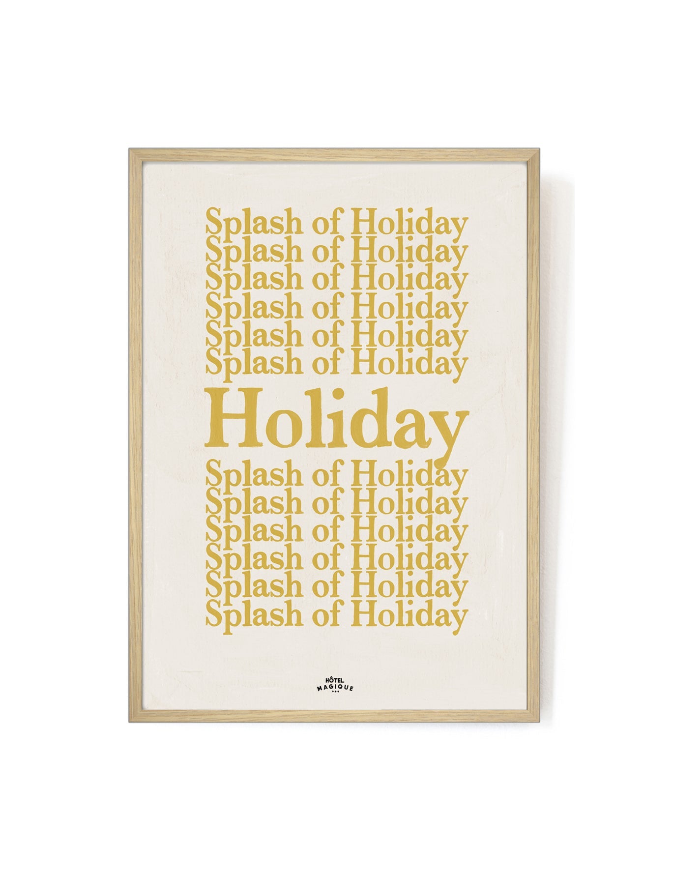 A Splash of Holiday art print-Art Print-A3-Oak-Hôtel Magique