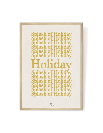 A Splash of Holiday art print-Art Print-A3-Oak-Hôtel Magique