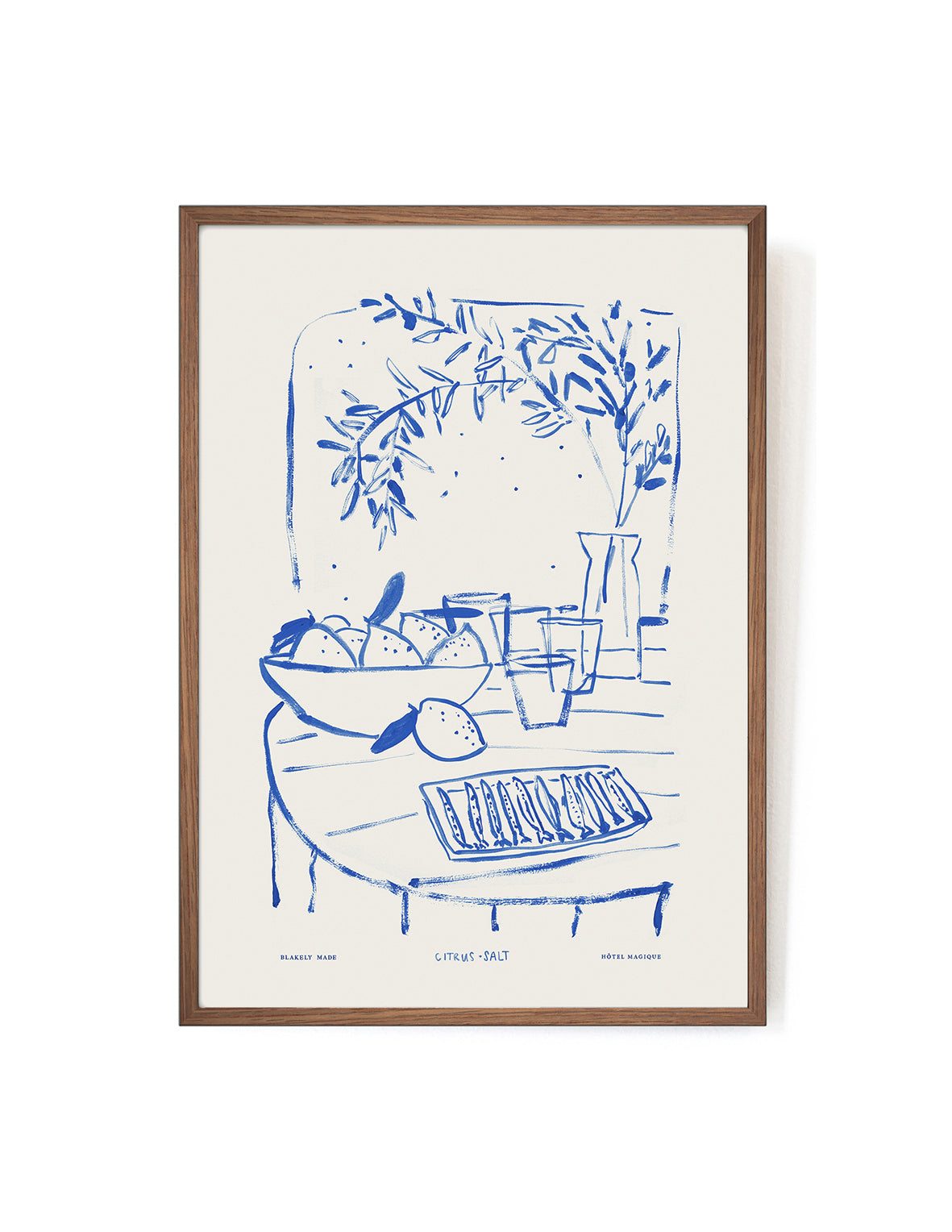 Citrus and Salt by Blakely Made-Art Print-A3-Mahogany-Hôtel Magique