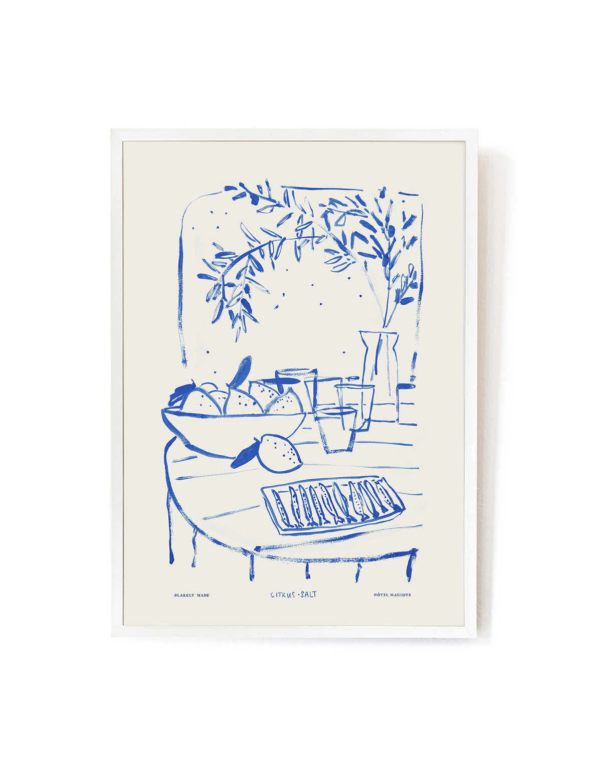 Citrus and Salt by Blakely Made-Art Print-A3-White-Hôtel Magique