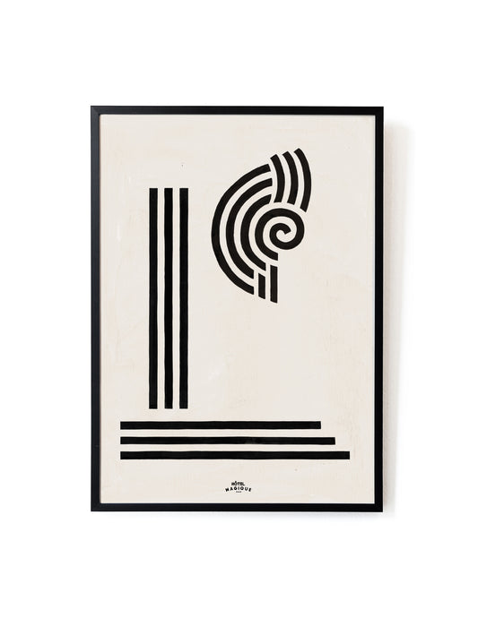 Column and Shell Art Print – Archive Sale Edition-Art Print-Hôtel Magique