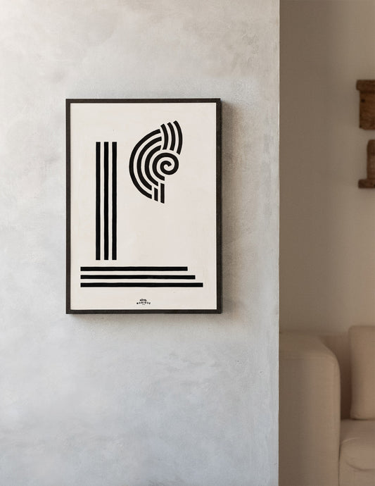 Column and Shell Art Print – Archive Sale Edition-Art Print-Hôtel Magique