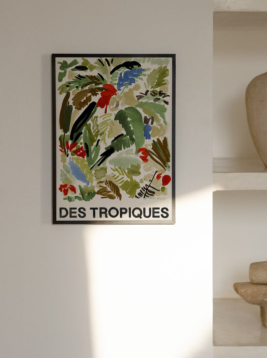 Des Tropiques Green Art Print – Archive Sale Edition-Art Print-A3-Hôtel Magique