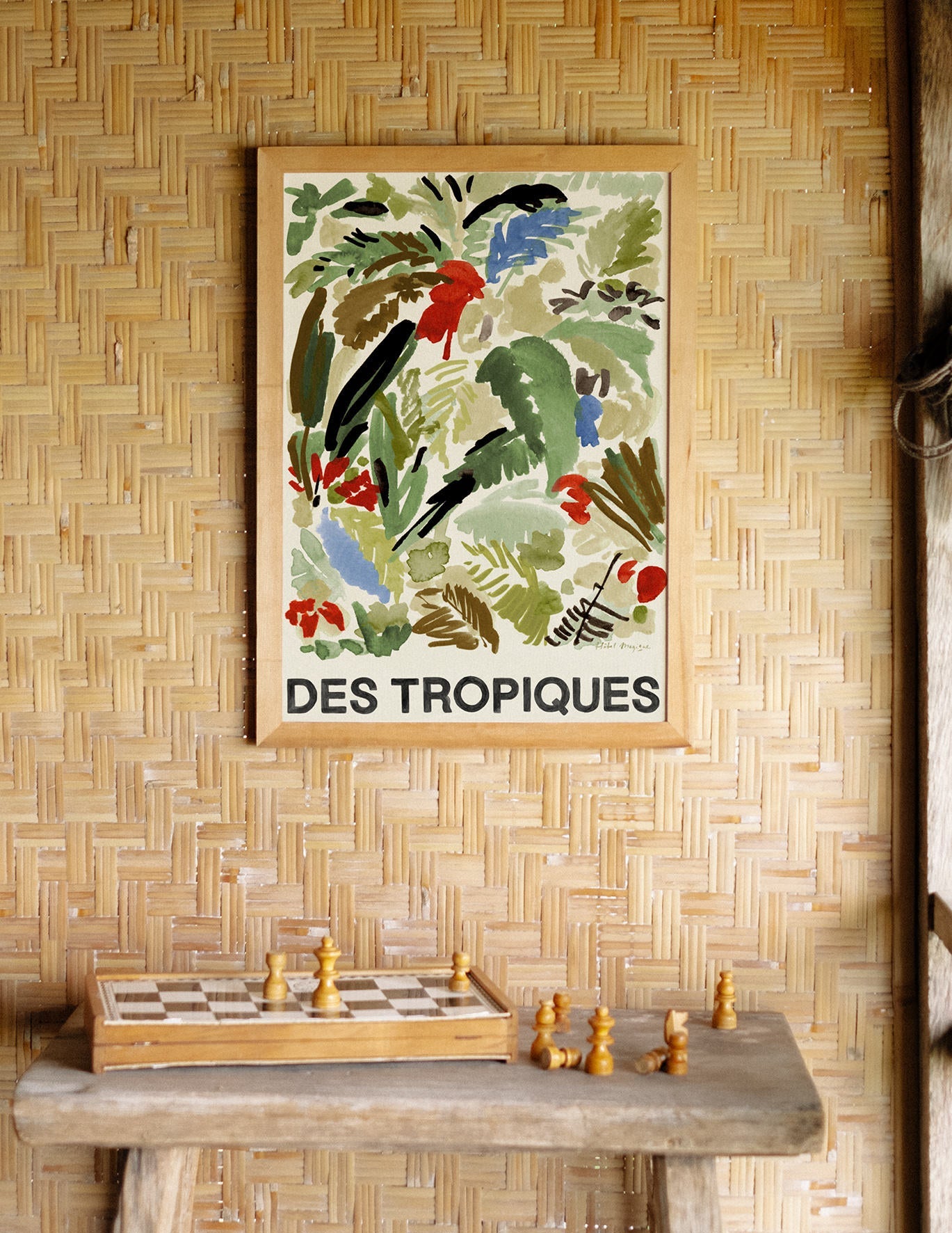 Des Tropiques Green Art Print – Archive Sale Edition-Art Print-A3-Hôtel Magique