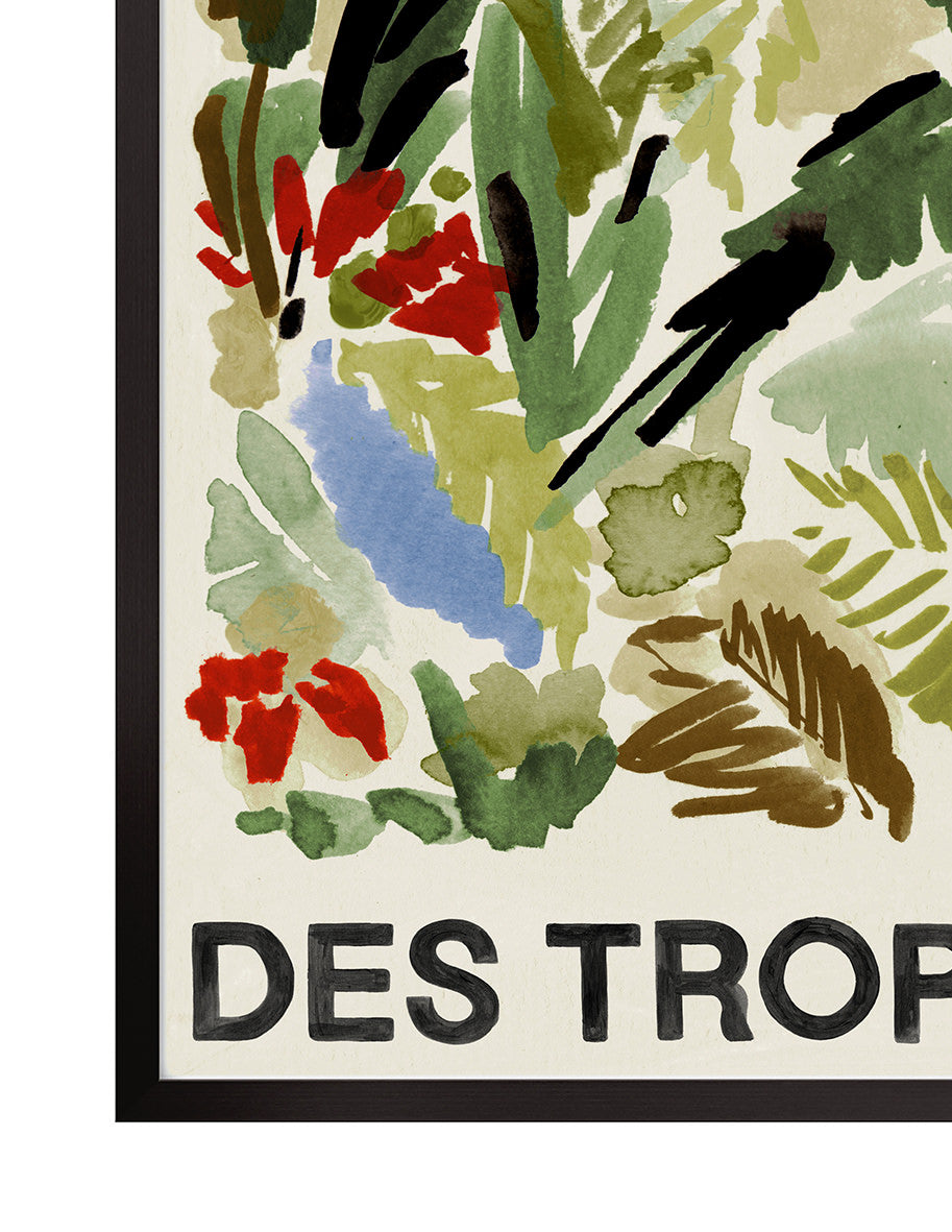 Des Tropiques Green Art Print – Archive Sale Edition-Art Print-Hôtel Magique