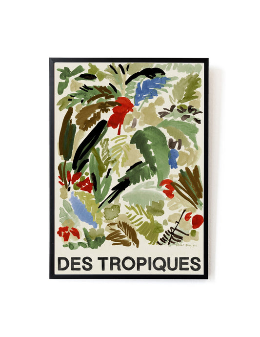Des Tropiques Green Art Print – Archive Sale Edition-Art Print-Hôtel Magique