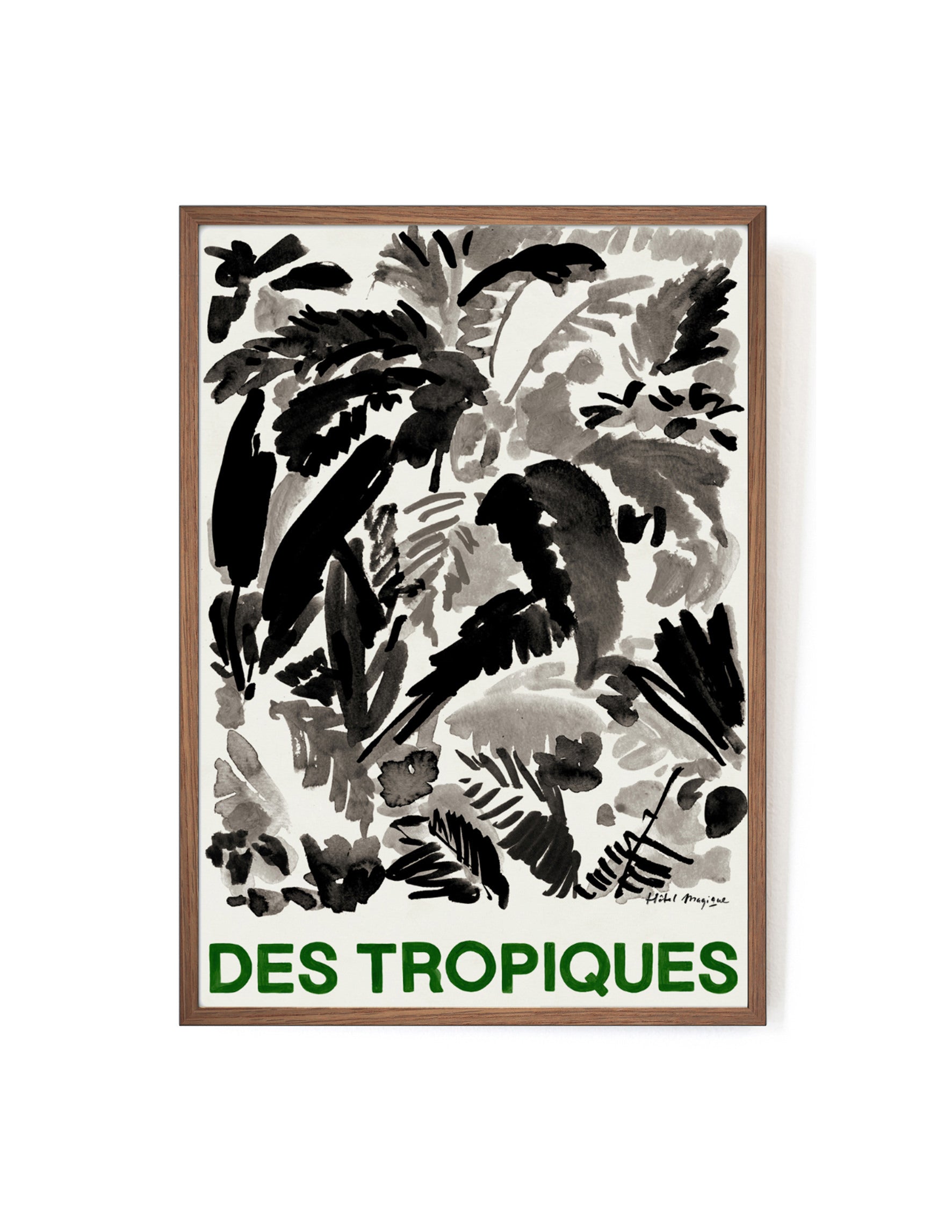 Des Tropiques art print-Art Print-A3-Mahogany-Hôtel Magique