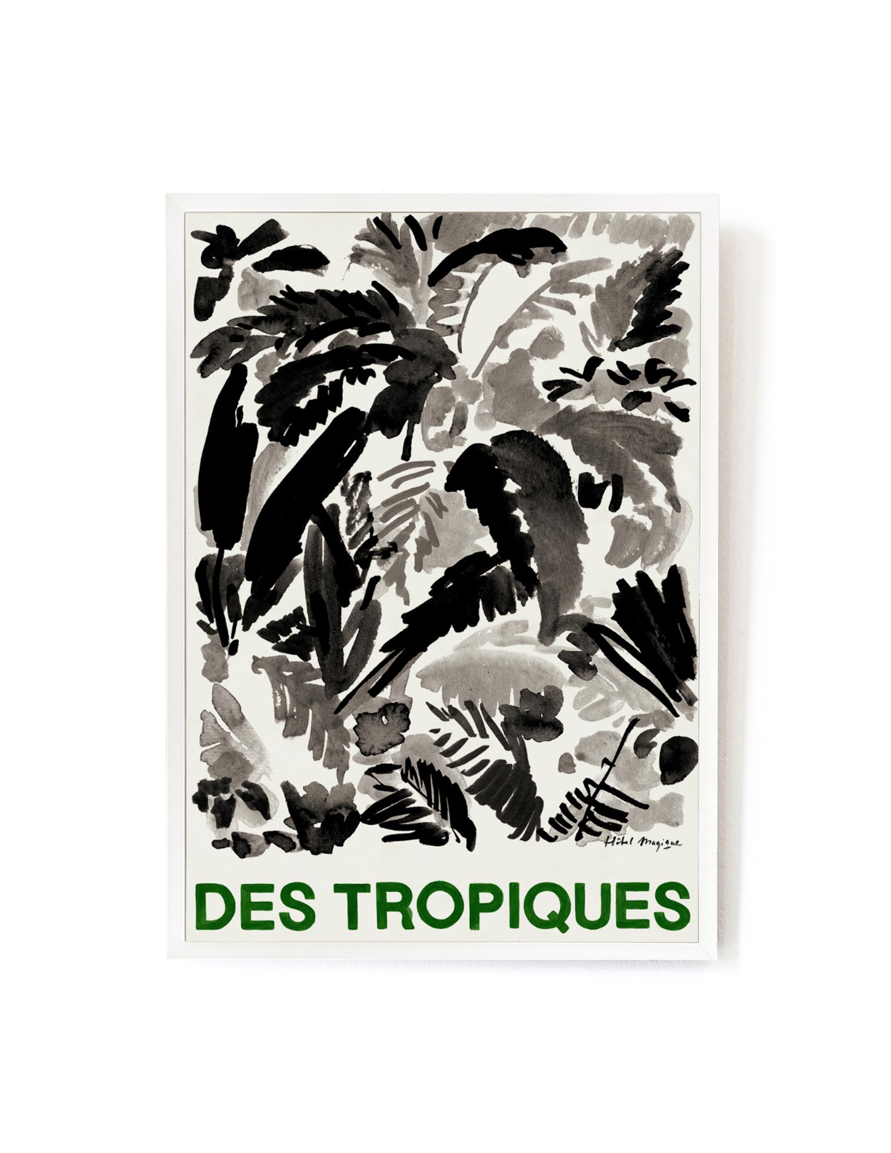 Des Tropiques art print-Art Print-A3-White-Hôtel Magique