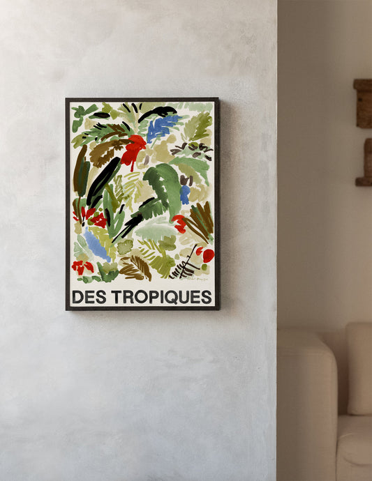Des Tropiques Green Art Print – Archive Sale Edition-Art Print-Hôtel Magique
